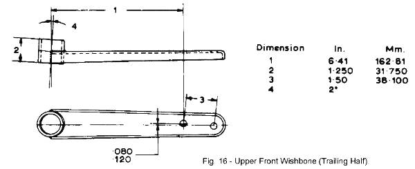 Upper Wishbone Trailing Half